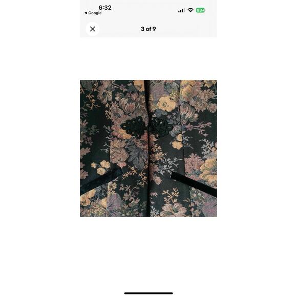 Soft Surroundings Westbury Garden Metallic Jacquard Jacket Blazer Sz Petite M - Picture 9 of 16